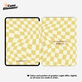 My Weekend is Booked Yellow Checkerboard Kindle Case, Kobo Case, Free Personalization